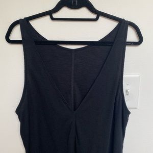 Free People Intimates Backless Black Tank